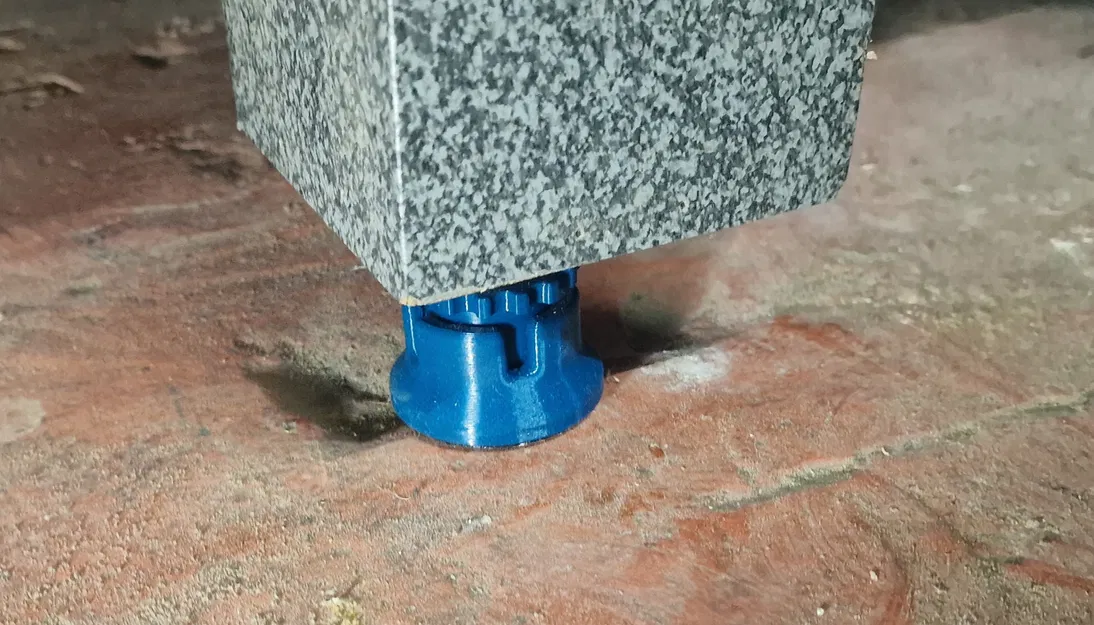 Chân Tăng Chỉnh Chịu Lực - Vòng Chống Trượt TPU | M8 | Khớp Cầu ±15° | Dành Cho Máy & Bàn - Image 6