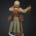 Mô hình 3D nhân vật người bán rượu thời trung cổ (Wine Merchant) - Thumbnail 2