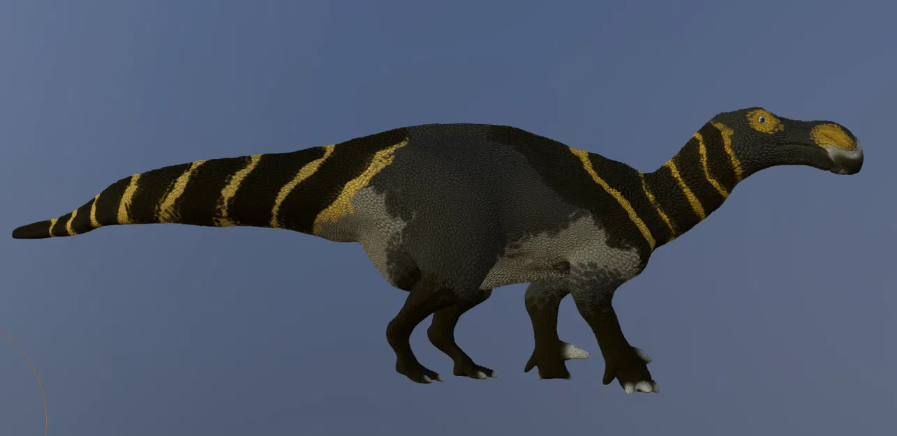 Mô hình 3D khủng long Brightstoneus - Iguanodontid thời Phấn trắng - Image 1