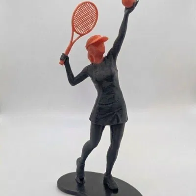 Mô hình Vận động viên Tennis Phong cách Tối giản - Dạng Vuông