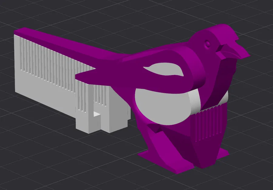 Mô hình chú chim ác là (Magpie) đa vật liệu - Image 2