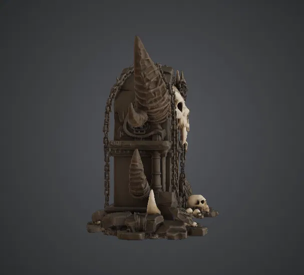 Cổng Địa Ngục Đầu Lâu – Cổng Vòm Sừng Ma Mị Dark Fantasy - Image 2