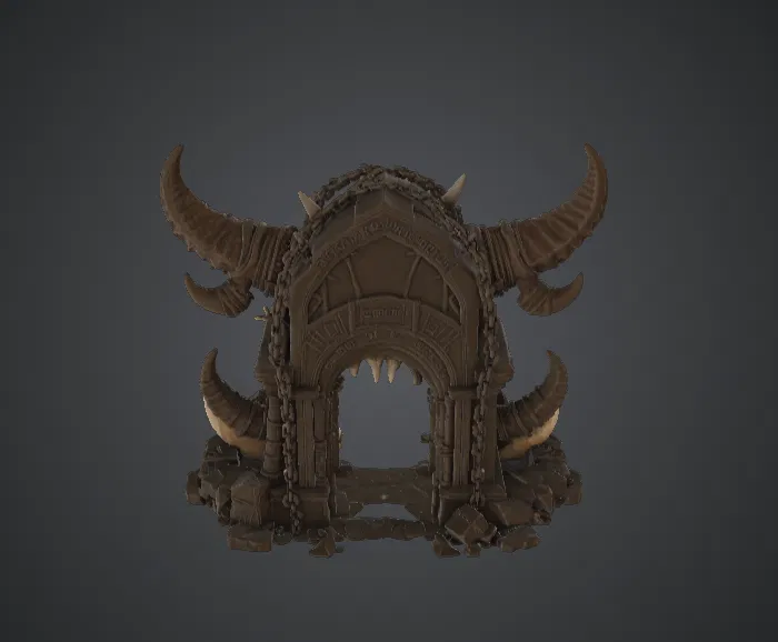 Cổng Địa Ngục Đầu Lâu – Cổng Vòm Sừng Ma Mị Dark Fantasy - Image 3