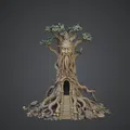 Nhà Cây Ent Cổ Đại – Đền Thờ Vệ Thần Cây Fantasy - Thumbnail 1