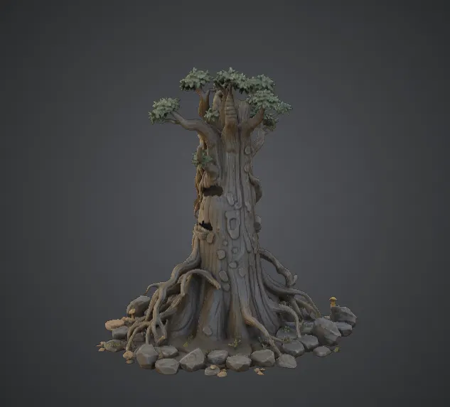 Nhà Cây Ent Cổ Đại – Đền Thờ Vệ Thần Cây Fantasy - Image 3