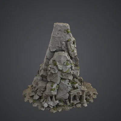 Đền Thờ Mặt Đá Trên Núi – Lối Vào Pháo Đài Đá Giả Tưởng