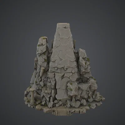 Đền Thờ Mặt Đá Trên Núi – Lối Vào Pháo Đài Đá Giả Tưởng