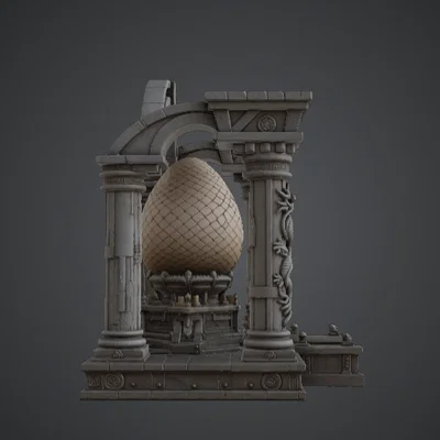 Dragon Egg Temple Shrine – Tượng đài Trứng Rồng Fantasy