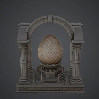 Dragon Egg Temple Shrine – Tượng đài Trứng Rồng Fantasy