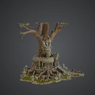 Đền Thờ Cây Rồng Cổ Đại – Ngôi Đền Fantasy Linh Thiêng Với Đầu Lâu Rồng