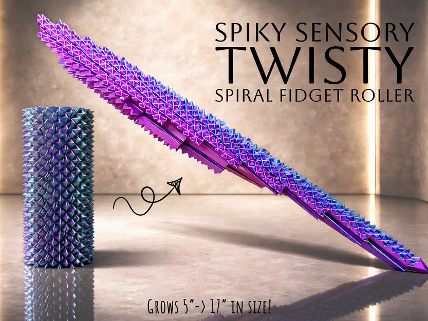 Con Lăn Xoắn Ốc Gai Góc Spiky Sensory Trigger - Image 1