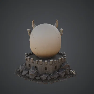 Cổng Pháo Đài Đầu Lâu Quỷ Dữ – Lối Vào Hầm Ngục Đầu Lâu Có Sừng Khổng Lồ