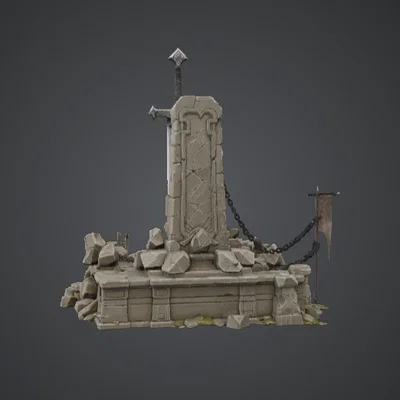 Tượng đài Kiếm trong Đá - Đền thờ Bảo kiếm Huyền thoại