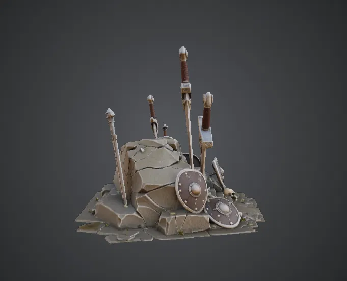 Tượng đài chiến trường Fallen Swords – Nghĩa địa kiếm giả tưởng - Image 2