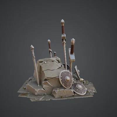 Tượng đài chiến trường Fallen Swords – Nghĩa địa kiếm giả tưởng