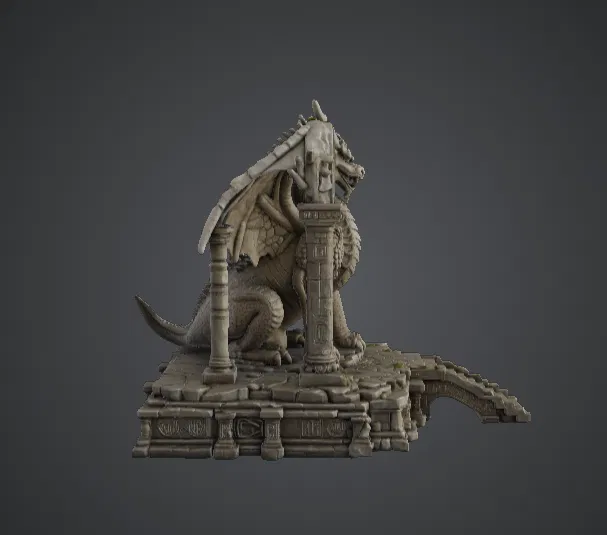 Tượng Rồng Hộ Vệ Ngôi Đền – Đền Thờ Rồng Cổ Đại - Image 2