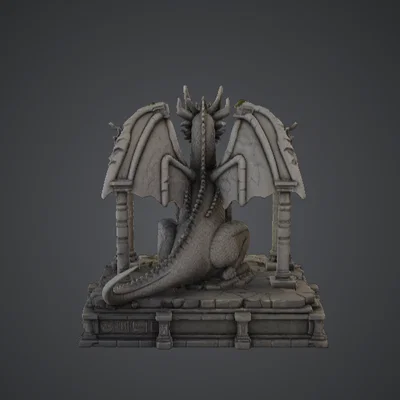 Tượng Rồng Hộ Vệ Ngôi Đền – Đền Thờ Rồng Cổ Đại