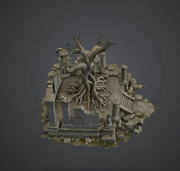 Đền Cổ Thụ Hoang Phế – Phế Tích Cây Linh Thiêng Giả Tưởng - Image 3