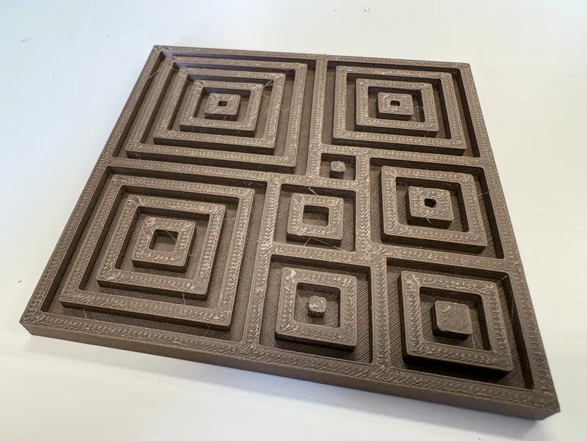 Đế lót ly hình chữ nhật ghép từ ô vuông (Squared Rectangle Coaster) - Image 2