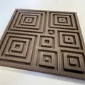 Đế lót ly hình chữ nhật ghép từ ô vuông (Squared Rectangle Coaster) - Thumbnail 2