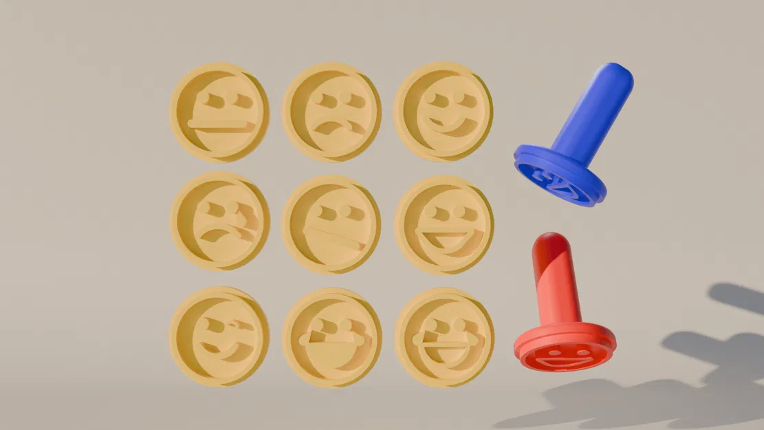 Bộ con dấu cảm xúc Emoji (Emoji Mood Stamps) cho bé sáng tạo - Image 1