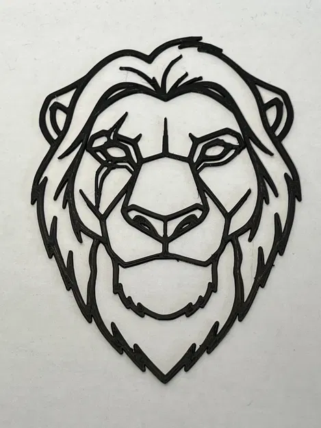 Mô hình nghệ thuật treo tường 2D Scar (Lion King) trang trí độc đáo - Image 1