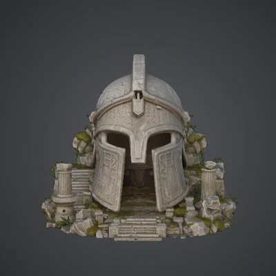 Đền Thờ Mũ Chiến Binh Cổ Đại – Lối Vào Hầm Ngục Hình Mũ Khổng Lồ