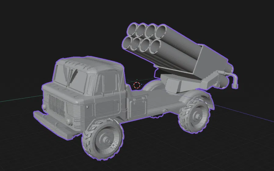 Mô hình ống cắm bút xe pháo phản lực BM-21 GRAD cực chất - Image 2