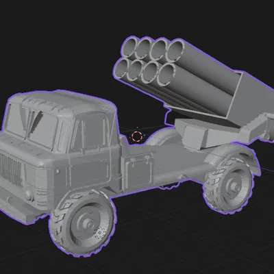 Mô hình ống cắm bút xe pháo phản lực BM-21 GRAD cực chất