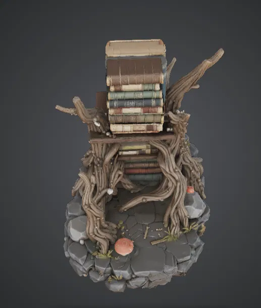 Kệ Sách Rừng Phép Thuật – Mô Hình Trưng Bày Sách Dáng Rễ Cây Kỳ Ảo - Image 2