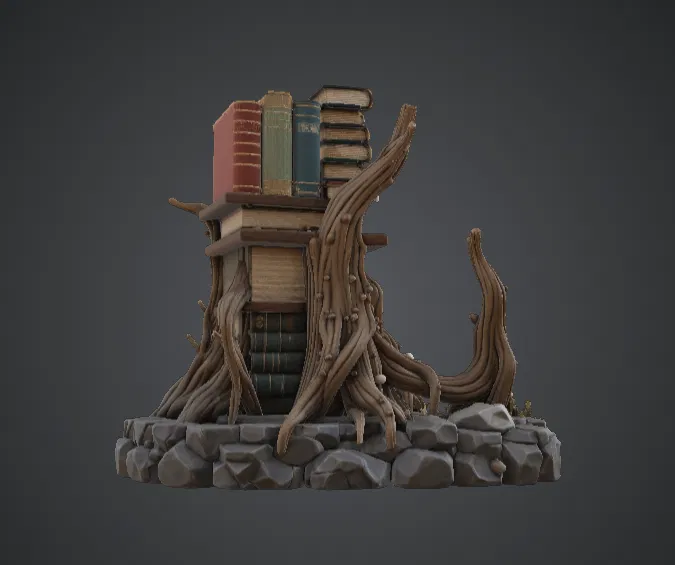 Kệ Sách Rừng Phép Thuật – Mô Hình Trưng Bày Sách Dáng Rễ Cây Kỳ Ảo - Image 3