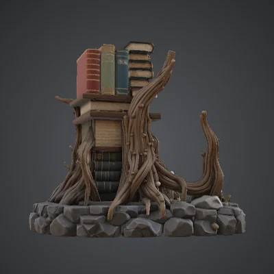 Kệ Sách Rừng Phép Thuật – Mô Hình Trưng Bày Sách Dáng Rễ Cây Kỳ Ảo