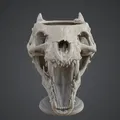 Dragon Skull Bust – Mô hình đầu rồng có sừng - Thumbnail 1
