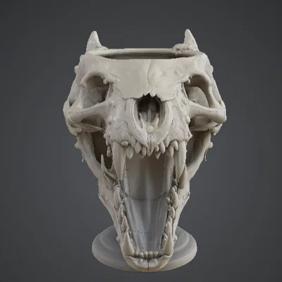 Dragon Skull Bust – Mô hình đầu rồng có sừng