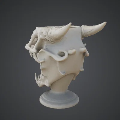 Dragon Skull Bust – Mô hình đầu rồng có sừng