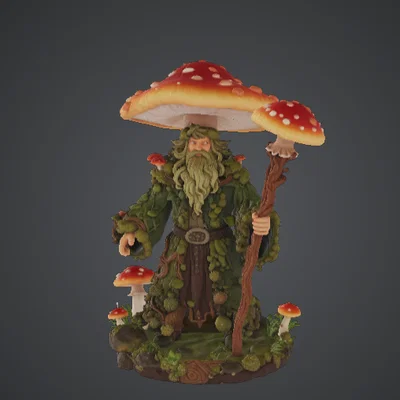 Mô hình Forest Druid Mushroom Wizard (Pháp sư nấm Druid)