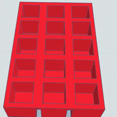 Khuôn làm đá 15 ngăn (ice maker cube) - Thiết kế in 3D với nhựa TPU