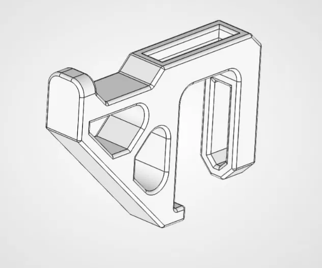 Móc Treo Gắn Thanh Giường (20×40mm) - Kiểu Snap Fit - Image 3