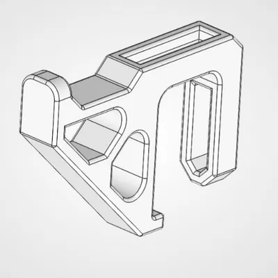 Móc Treo Gắn Thanh Giường (20×40mm) - Kiểu Snap Fit