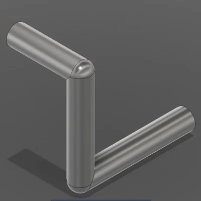 Mẫu thiết kế đoạn ống nối chữ Z - Phụ kiện in 3D đa năng