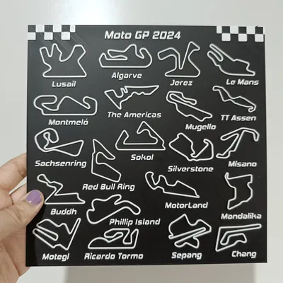 Bảng treo tường các đường đua MotoGP 2024