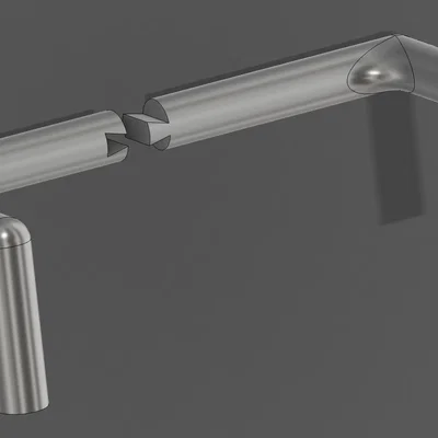 Tay cầm đồ chơi lắp ráp 2 mảnh - Phụ kiện in 3D thông minh