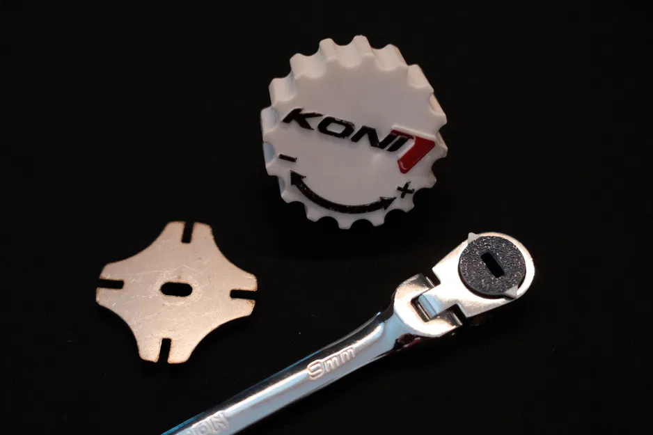 Dụng cụ chỉnh phuộc Koni - Đầu gắn cờ lê 9mm - Image 1