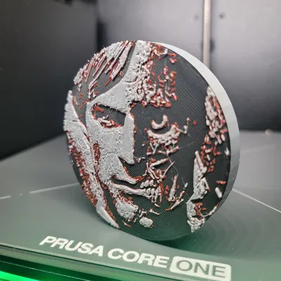 Mô hình đồng xu Two Face DC Comics cực chất in 3D công nghệ Hueforge