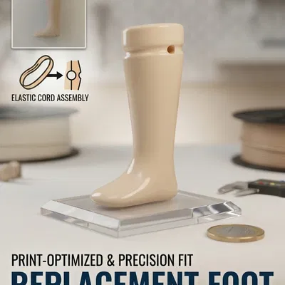 Búp bê gốm cổ - Chân thay thế độ chính xác cao (Linh kiện phục chế)