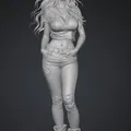 Mô hình 3D nữ cao bồi Desert Cowgirl đầy phong cách - Thumbnail 1