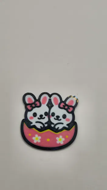 Móc khóa trứng thỏ Phục sinh siêu dễ thương - Image 1