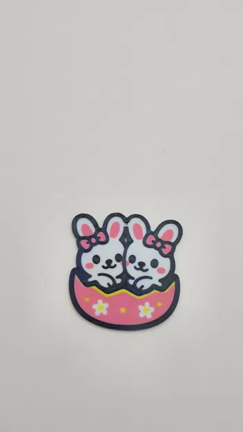 Móc khóa trứng thỏ Phục sinh siêu dễ thương - Image 2