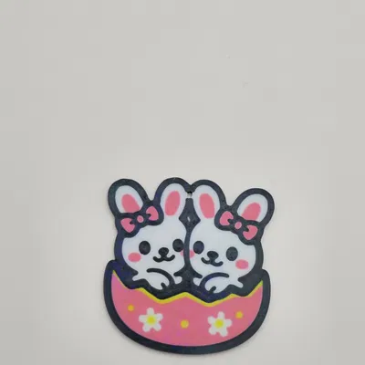 Móc khóa trứng thỏ Phục sinh siêu dễ thương