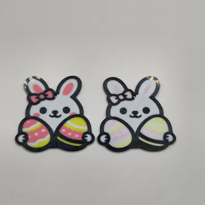 Móc khóa Thỏ Phục sinh dễ thương kèm trứng